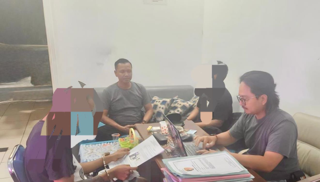 Dua pelaku diperiksa Unit Reskrim Polsek Pahandut