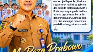 Respon cepat Kadisdik Kalteng, M. Reza Prabowo terhadap video viral anak hampir putus sekolah di Kabupaten Kapuas.