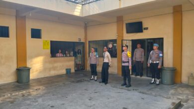 Pengecekan secara rutin Rumah Tahanan Polresta Palangka Raya