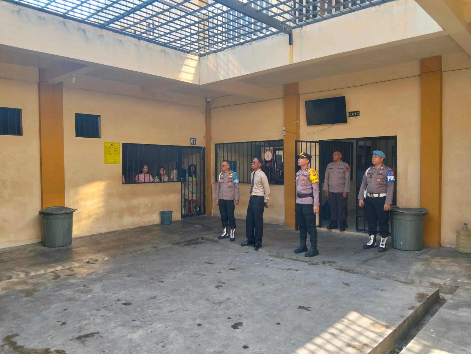 Pengecekan secara rutin Rumah Tahanan Polresta Palangka Raya