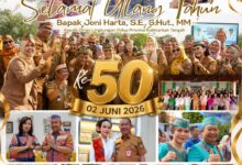 Ucapan selamat ulang tahun ke-50 untuk Kepala Dinas Lingkungan Hidup Provinsi Kalimantan Tengah, Joni Harta, SE., S.Hut., MM