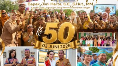 Ucapan selamat ulang tahun ke-50 untuk Kepala Dinas Lingkungan Hidup Provinsi Kalimantan Tengah, Joni Harta, SE., S.Hut., MM