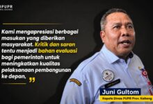 Kepala Dinas PUPR Kalteng, Juni Gultom
