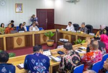 Suasana Rapat Pengendalian Inflasi Daerah dan Stabilisasi Pasokan serta Harga Pangan di Kantor Gubernur Kalimantan Tengah