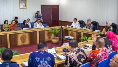 Suasana Rapat Pengendalian Inflasi Daerah dan Stabilisasi Pasokan serta Harga Pangan di Kantor Gubernur Kalimantan Tengah