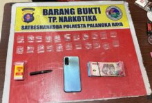 Barang bukti yang berhasil diamankan petugas kepolisian