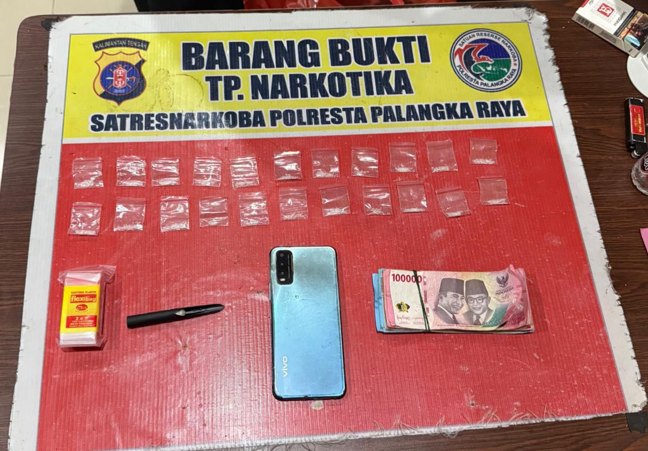 Barang bukti yang berhasil diamankan petugas kepolisian