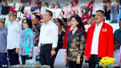 Penjabat Sekretaris Daerah Provinsi Kalimantan Tengah, Linae Victoria Aden saat mengikuti acara