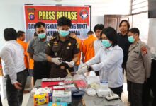 Pemusnahan barang bukti narkotika yang digelar Satresnarkoba Polresta Palangka Raya
