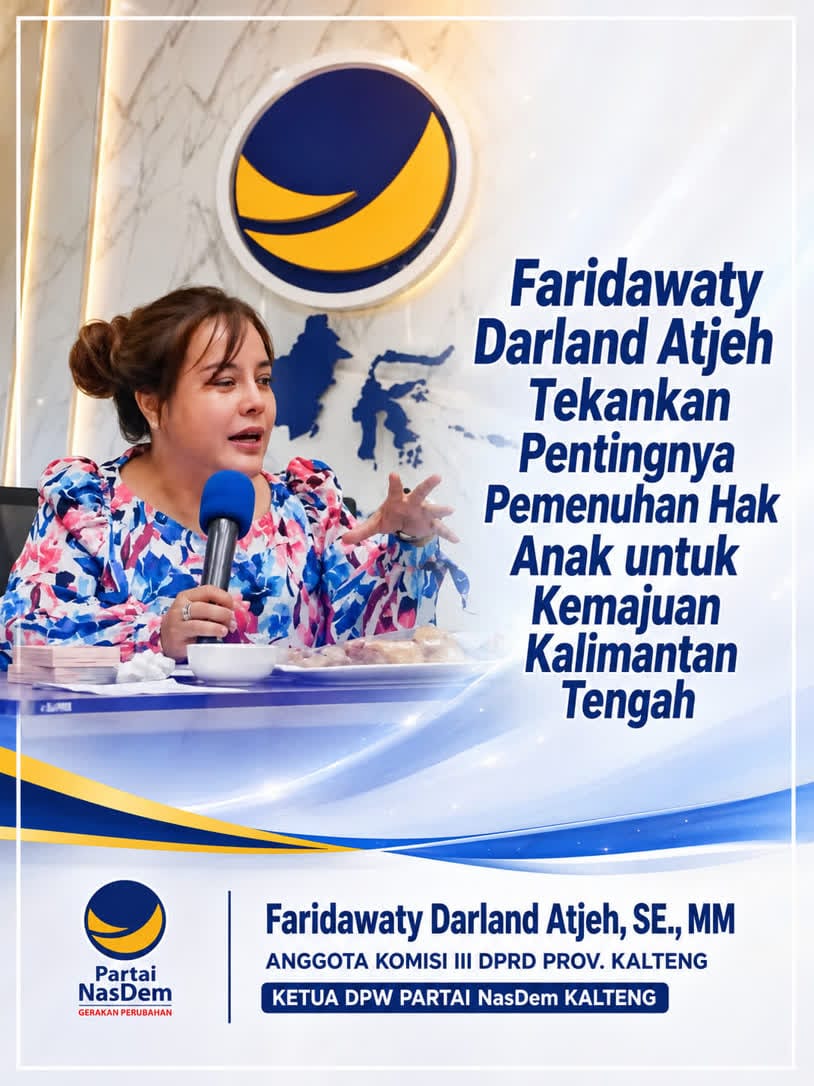 Anggota DPRD Provinsi Kalimantan Tengah, Faridawaty Darland Atjeh, SE., MM. Yuda/Kalteng.co