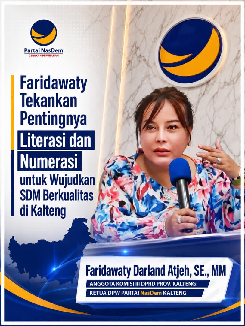 Anggota Komisi III DPRD Kalteng, Faridawaty Darland Atjeh, SE., MM