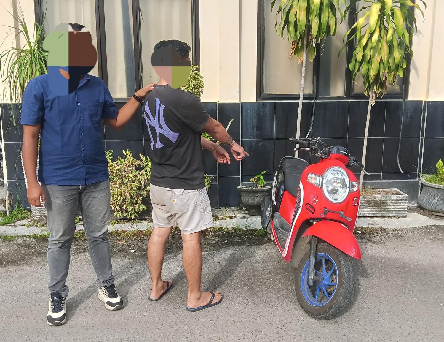 Nekat Curi Motor di Parkiran Masjid, Pria di Palangka Raya Ditangkap Polisi