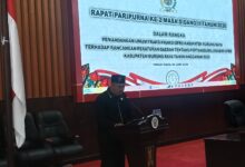 Anggota DPRD Murung Raya dari Fraksi PKS, Fitriadi, saat Rapat Paripurna Ke-2 Masa Sidang II Tahun 2026 DPRD Murung Raya di Gedung DPRD setempat