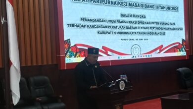 Anggota DPRD Murung Raya dari Fraksi PKS, Fitriadi, saat Rapat Paripurna Ke-2 Masa Sidang II Tahun 2026 DPRD Murung Raya di Gedung DPRD setempat