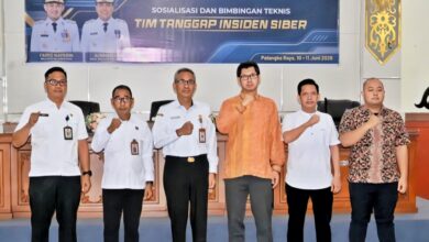 Diskominfo Kota Palangka Raya saat menggelar Sosialisasi dan Bimbingan Teknis Tim Tanggap Insiden Siber (TTIS)