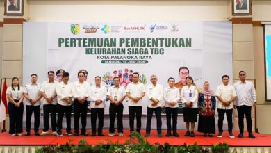Pemko Palangka Raya saat menggelar pertemuan pembentukan Kelurahan Siaga TBC
