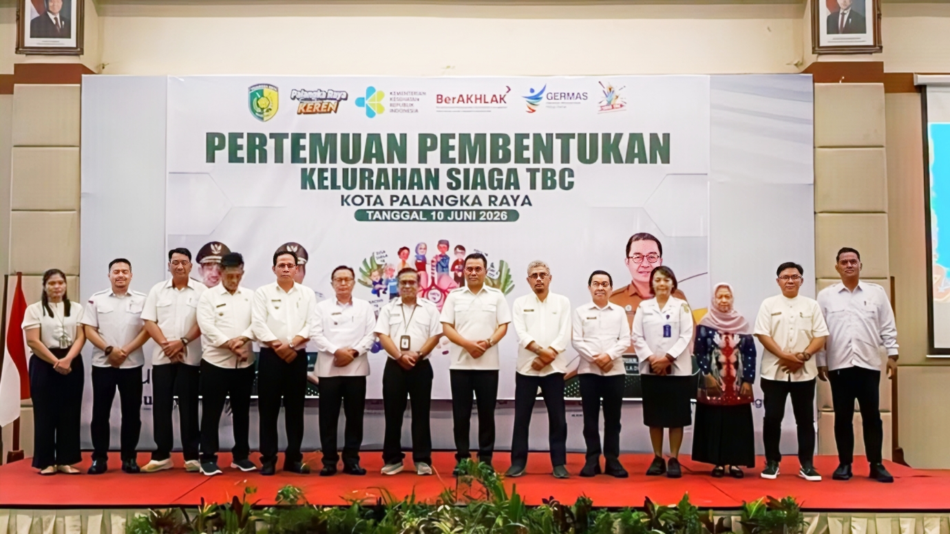 Pemko Palangka Raya saat menggelar pertemuan pembentukan Kelurahan Siaga TBC
