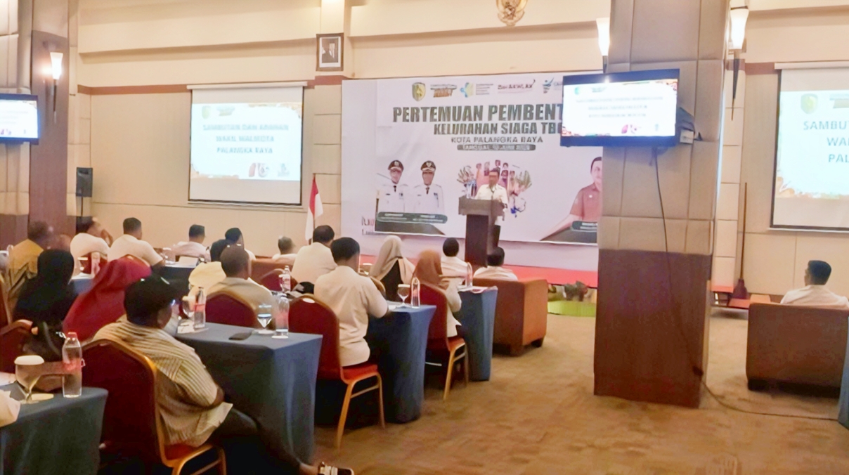 Suasana pertemuan pembentukan Kelurahan Siaga TBC.