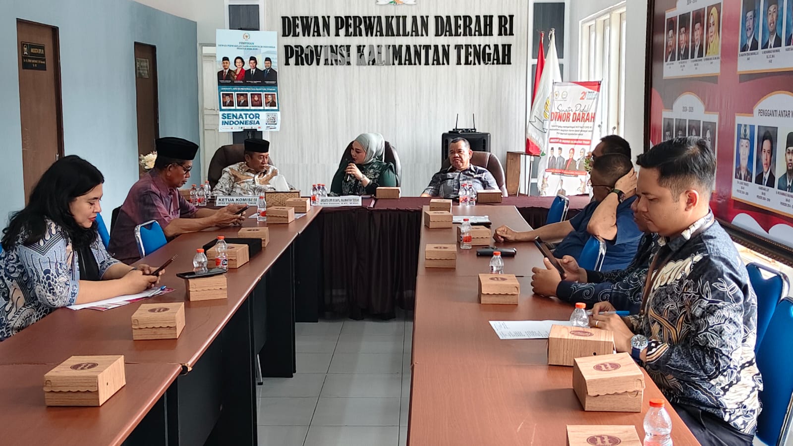 Suasana pertemuan Anggota DPD RI, Dapil Kalteng, H. Siti Aseanti