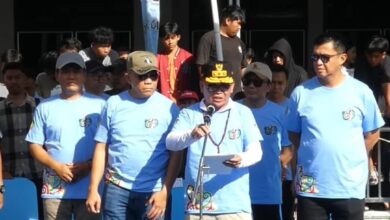 Wakil Wali Kota Palangka Raya Achmad Zaini pada pembukaan Gubernur Cup Drag Bike Championship 2026.