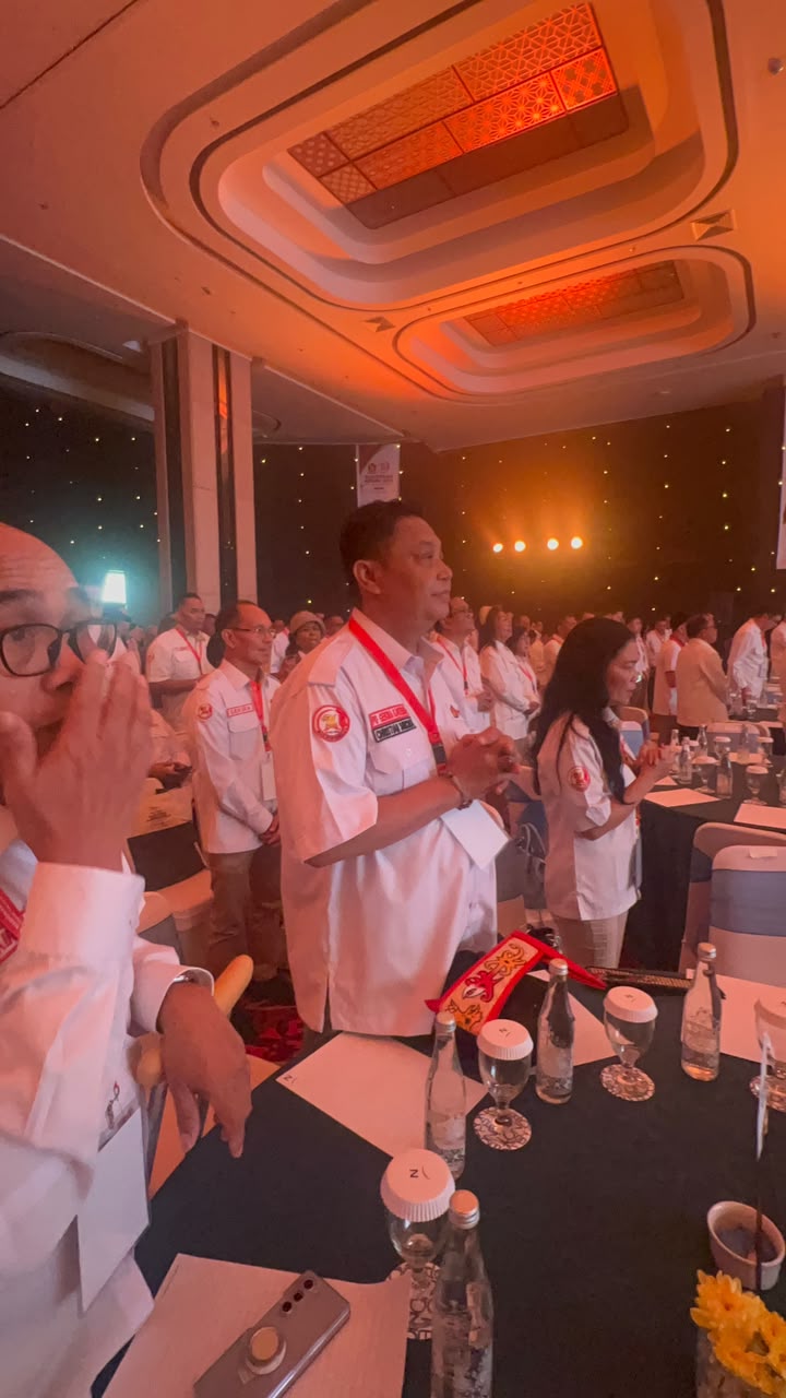 Ketua Pengurus Daerah (PD) GEKIRA Kalimantan Tengah, Christian Sancho saat menghadiri Rakernas GEKIRA 2026, di Jakarta