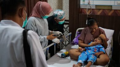 Proses skrining pasien sebelum menjalani operasi bibir sumbing dan celah langit-langit mulit di Rumkit Bhayangkara