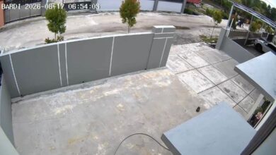 Rekaman CCTV yang memperlihatkan korban usai menjadi korban jambret,