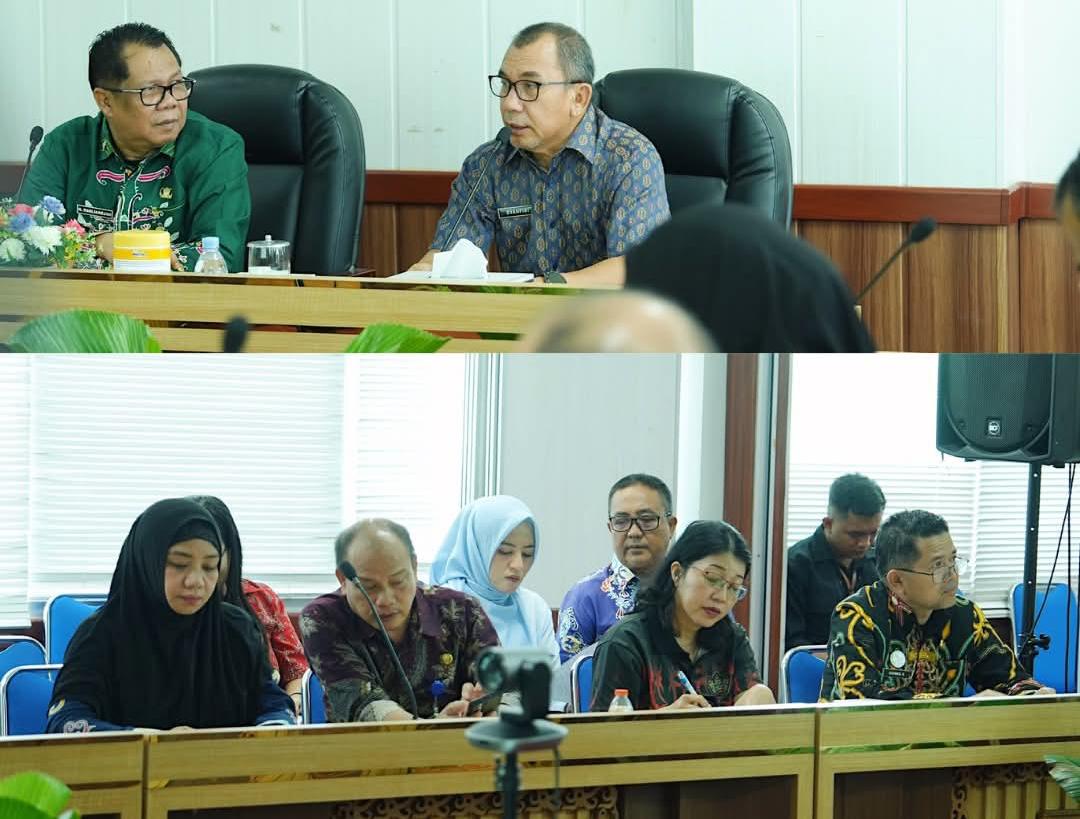 Suasana rapat lanjutan yang digelar Biro Perekonomian Sekretariat Daerah Provinsi Kalimantan Tengah di Ruang Rapat Bajakah, Lantai II Kantor Gubernur Kalimantan Tengah