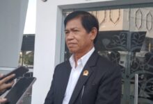 Anggota Komisi II DPRD Kalimantan Tengah, Agie saat di temui awak media
