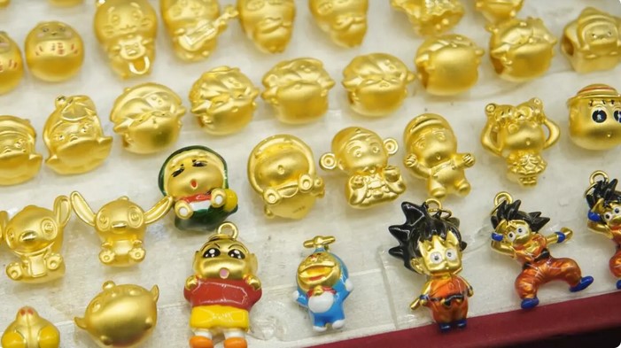 Emas Hello Kitty Dijual Rp5,4 Juta, Intip Gurihnya Bisnis Perhiasan ‘Tongjin’ di China