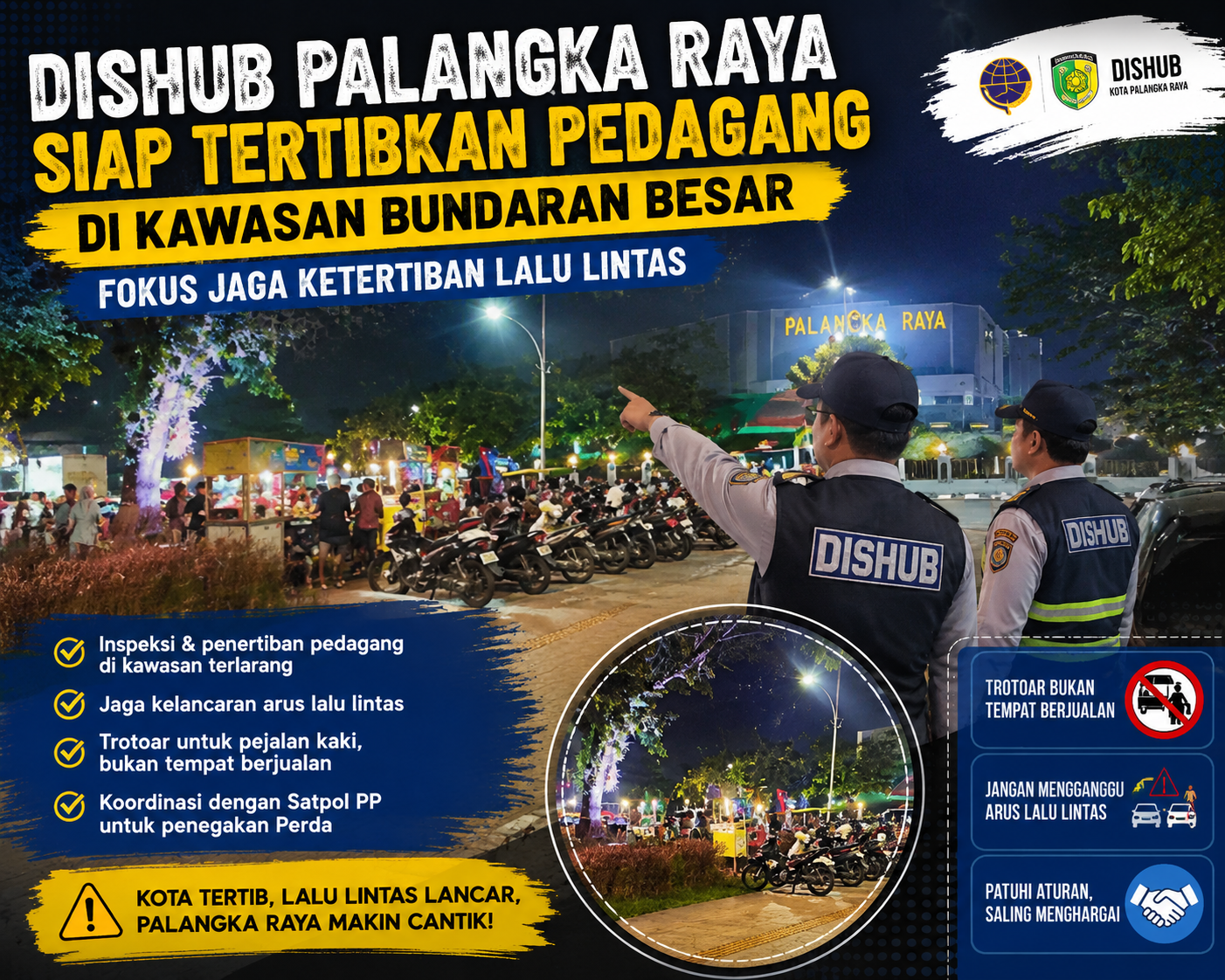 Pedagang kopi berjualan di kawasan tikungan Jalan Imam Bonjol menuju Bundaran Besar.