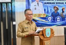 Sekretaris Daerah Lamandau, M Irwansyah, membuka kegiatan Diseminasi Instruksi Bupati Tahun 2026 di Aula Sekretariat Daerah Lamandau