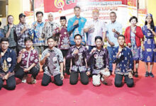 Wakil Bupati Kapuas Dodo berfoto bersama jajaran PD, dewan juri, dan peserta Audisi Gita Bahana Nusantara (GBN) Tingkat Kabupaten Kapuas Tahun 2026.