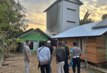 Lokasi diduga sarang bandar sabu di Desa Tumbang Kelemei, Kecamatan Katingan Tengah, Kabupaten Katingan