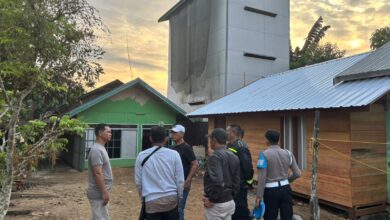 Lokasi diduga sarang bandar sabu di Desa Tumbang Kelemei, Kecamatan Katingan Tengah, Kabupaten Katingan