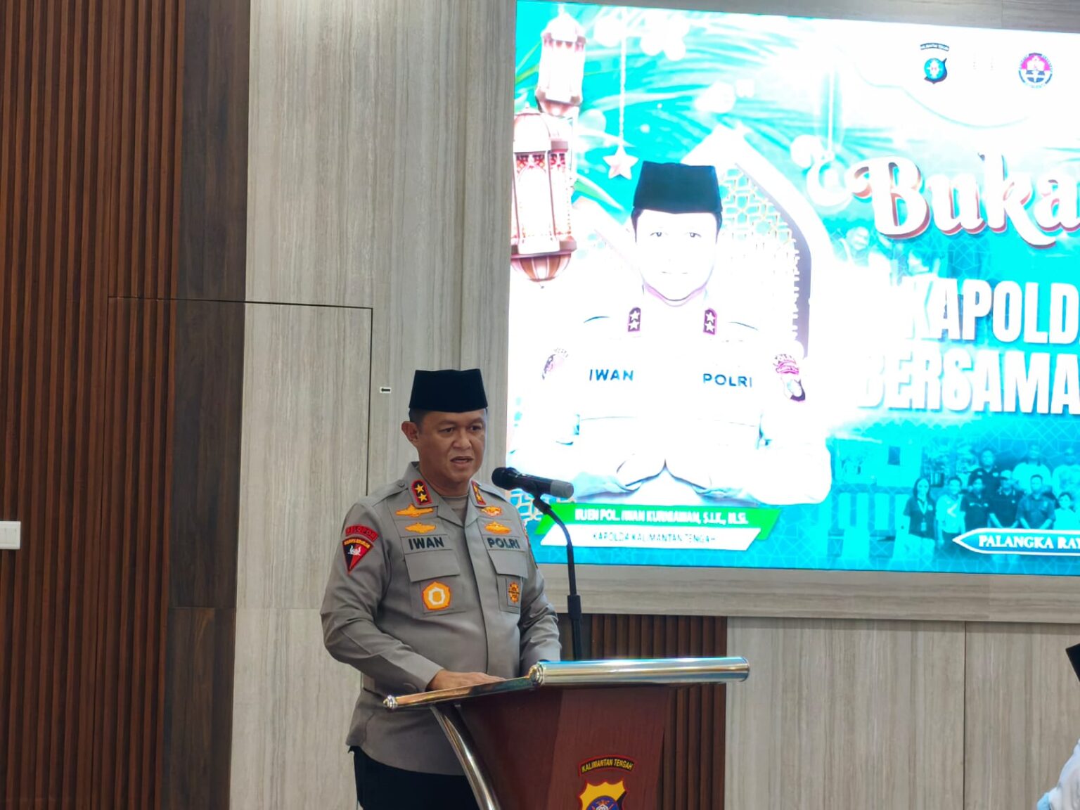 Kapolda Kalteng Irjen Pol Iwan Kurniawan
