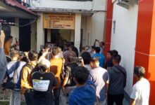 Jasad korban saat tiba di RS Bhayangkara