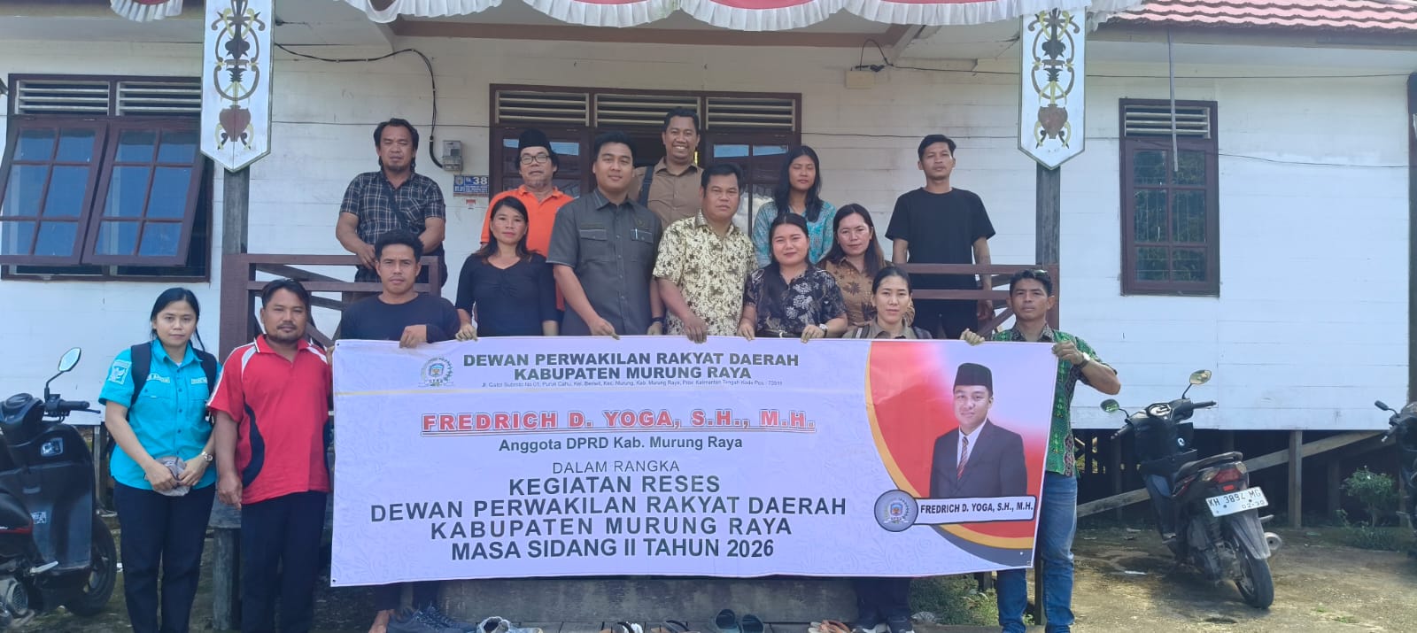 FD Yoga saat reses disalah satu desa yang ada di Dapil I
