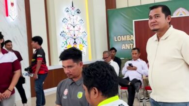 ‎Ketua Pengprov ORADO Kalteng, Rusdi saat menyaksikan turnamen ORADO yang di gelar dalam Rangka Memeriahkan HUT ke-1 Kodam XXII/TB