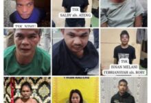 9 tersangka yang berhasil diamankan aparat kepolisian. FOTO: IST