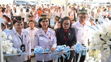 ‎Pj Sekda Kalteng, Linae Victoria Aden saat meresmikan Gedung Rehabilitasi Napza Isen Mulang Akademi di Rumah Sakit Jiwa (RSJ) Kalawa Atei, Bukit Rawi, Kabupaten Pulang Pisau