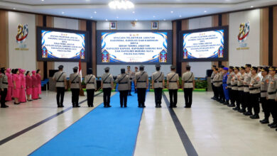 Sertijab yang berlangsung di Gedung Graha Bhayangkara Mapolda Kalteng