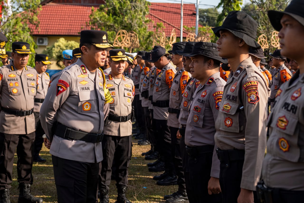 Apel Operasi Aman Nusa-II yang digelar oleh Polda Kalteng