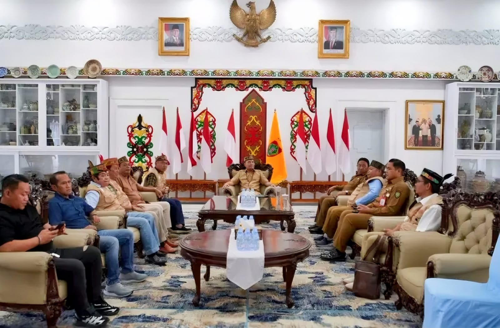 Gubernur Kalteng, H. Agustiar sabran saat beraudensi bersama GDAN