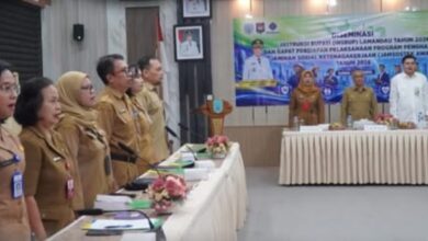Sekda Lamandau M Irwansyah saat membuka kegiatan Diseminasi Instruksi Bupati Tahun 2026, di Aula Sekretariat Daerah Lamandau