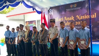 Foto bersama setelah penyerahan SK Remisi, Ijazah paket B dan C dan Beasiswa PIP (program Indonesia pintar)