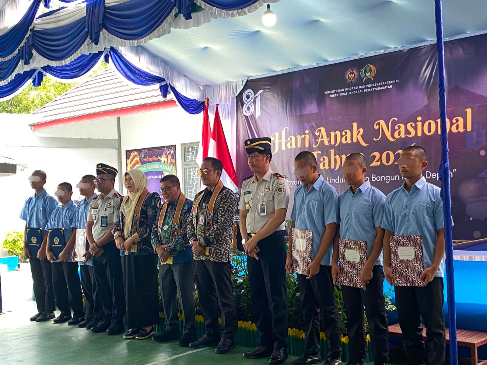 Hari Anak Nasional 2026, Empat Anak Binaan LPKA Palangka Raya Terima Remisi dan Beasiswa Pendidikan