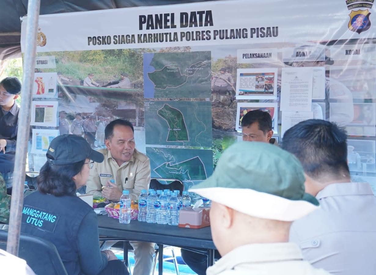 Gubernur Cek Langsung Kesiapsiagaan Personel dan Sarana Penanganan Karhutla di Pulang Pisau