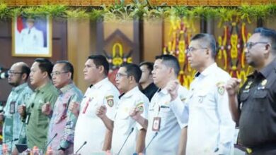 Sekda Lamandau M Irwansyah saat menghadiri Ade Workshop Kemitraan bertema di Aula Eka Hapakat, Kantor Gubernur Kalimantan Tengah
