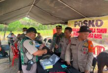 Penyaluran masker, vitamin dan oxycan ke Pos Karhutla yang ada di Kota Palangka Raya,